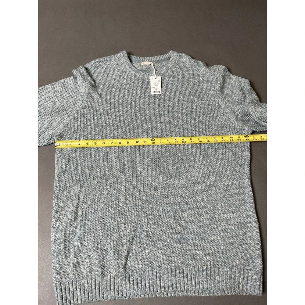 Marine Layer Men’s XXL NEW Marl Crew Neck Heavy Sweater Topaz NWT MSRP:$138
